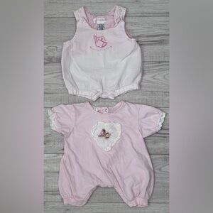 Sweet Baby Jess & Gymboree One Piece Romper (Set of 2) Size 0-3 Months